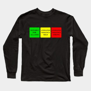 Game Ratings - Arcade Style Long Sleeve T-Shirt